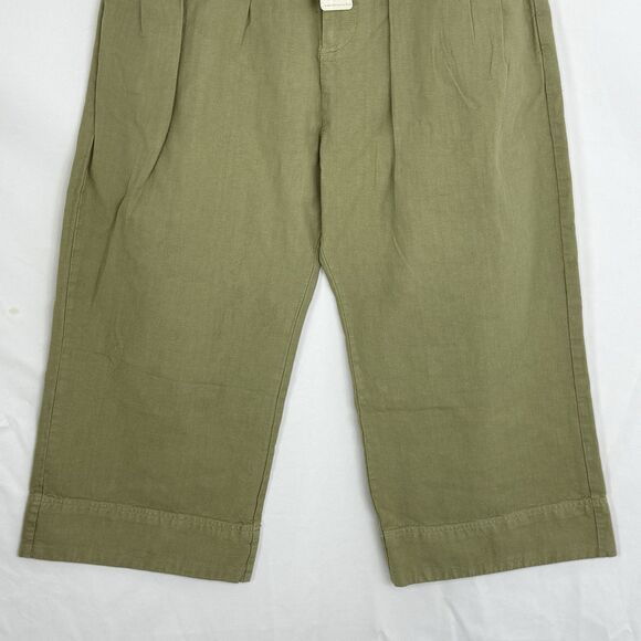 Free People Sweet Talk Cotton Wide Leg Chino Pants In Dried Aloe NWOT $128 Sz 27 - Picture 8 of 14